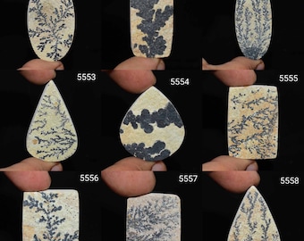 Designer Psilomelane Dendrite Cabochon - Natural Psilomelane Dendrite Gemstone - Psilomelane Dendrite Jewelry - Wholesale Price Cabochon -