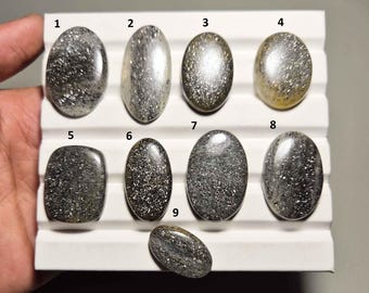 Exclusive Designer Black Sunstone Cabochon, Natural Black Sunstone Gemstone, Black Sunstone Jewelry, Black Sunstone, Jewelry Making A 7131