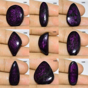 Topkwaliteit Purpurite Cabochon, 100% Natuurlijke Purpurite Edelsteen, Purpurite gebruik Sieraden, Purpurite, Smooth Polish Purpurite Cabochon,