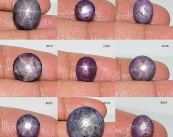 Six Rays Indian Ruby Star Cabochon, Natural Ruby Star Gemstone, Ruby Star Jewelry, Ruby Star, One Side Polish Ruby Star, Precious Gemstone,