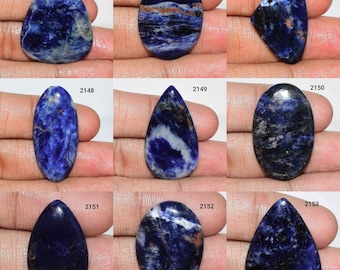 Beautiful Sodalite Cabochon, Sodalite Jewelry, 100% Natural Sodalite Gemstone, Sodalite Stone For Use Jewelry Multi Jewelry Making Gemstone,