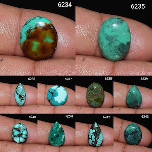 Cabochão turquesa tibetano de alto grau, pedra preciosa turquesa natural, joias turquesa, turquesa, cabochão turquesa para fazer várias joias,