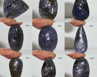Natural Designer Shine Iolite Sunstone Gemstone, Iolite Sunstone cabochon, Iolite Sunstone Jewelry, Iolite Sunstone, Smooth Polish Cabochon,