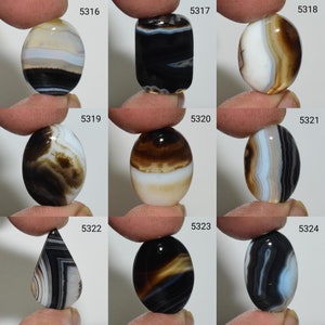 70% Off Natural Banded Agate Cabochon, Banded  Agate Gemstone, Banded  Agate Jewelry, Banded  Agate, Banded Agate Jewelry Making Stone,