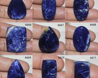 Beautiful Sodalite Cabochon, Sodalite Jewelry, 100% Natural Sodalite Gemstone, Sodalite Stone For Use Jewelry Multi Jewelry Making Gemstone,