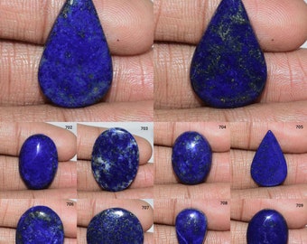 Impresionante diseñador Lapislázuli cabujón, piedra preciosa polaca lisa, joyería de lapislázuli cabujón, piedra preciosa lapislázuli, lapislázuli,