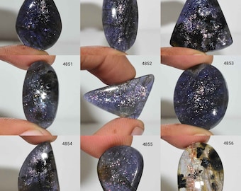 Beautiful Shine Iolite Sunstone Gemstone, Natural Iolite Sunstone cabochon, Iolite Sunstone Jewelry, Iolite Sunstone, Smooth Polish Cabochon