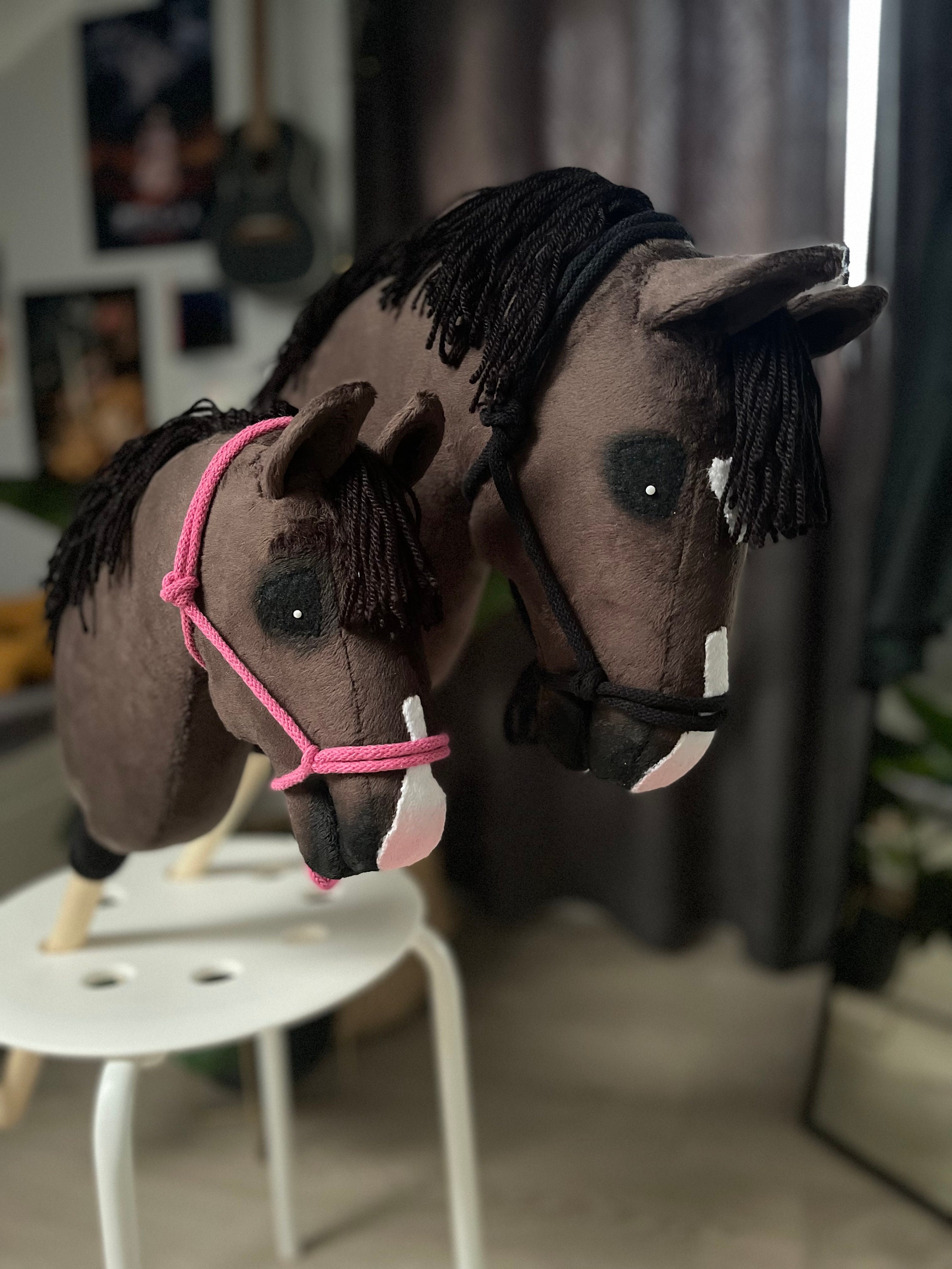 HOBBY HORSE Stick.fohlen Und Stute Etsy