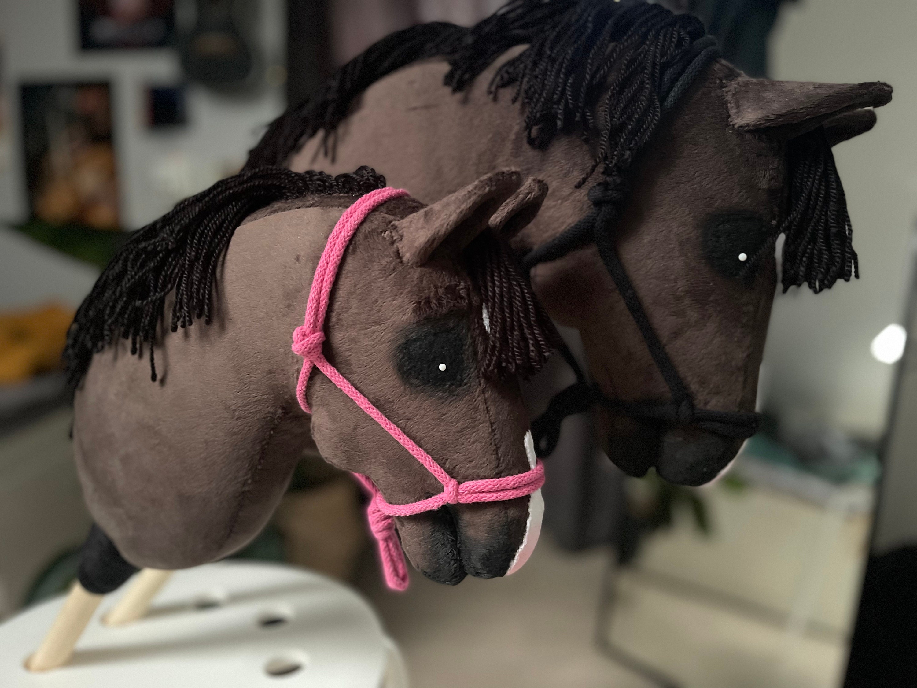 HOBBY HORSE Stick.fohlen Und Stute Etsy
