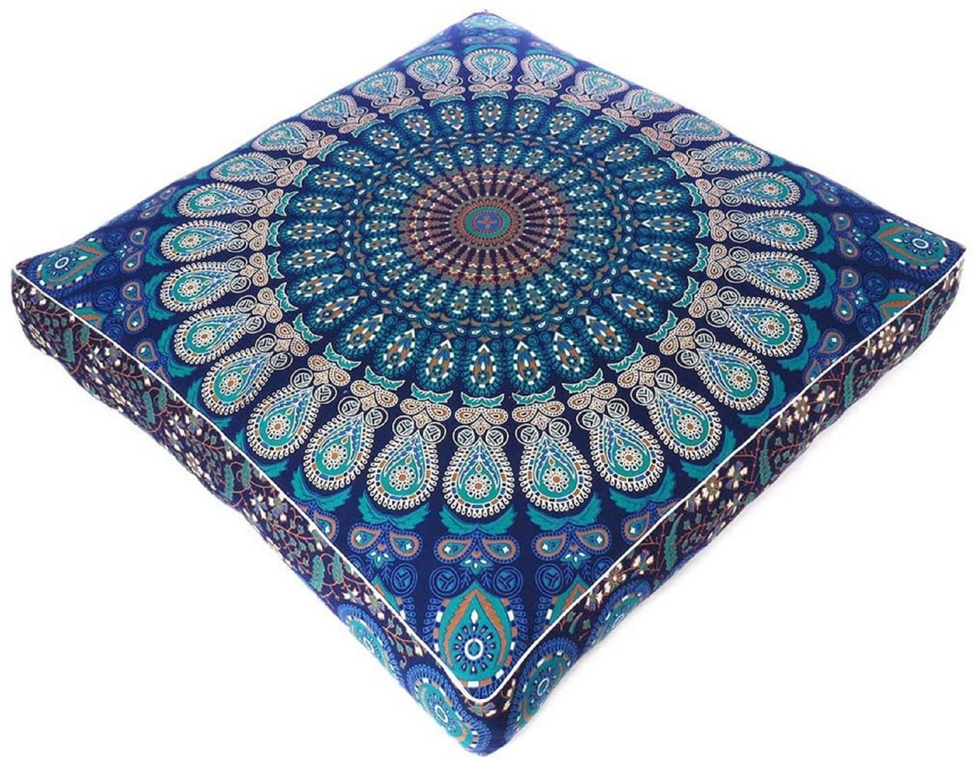 Floor Cushion Bohemian Decorative Cushion Cover Outdoor Etsy