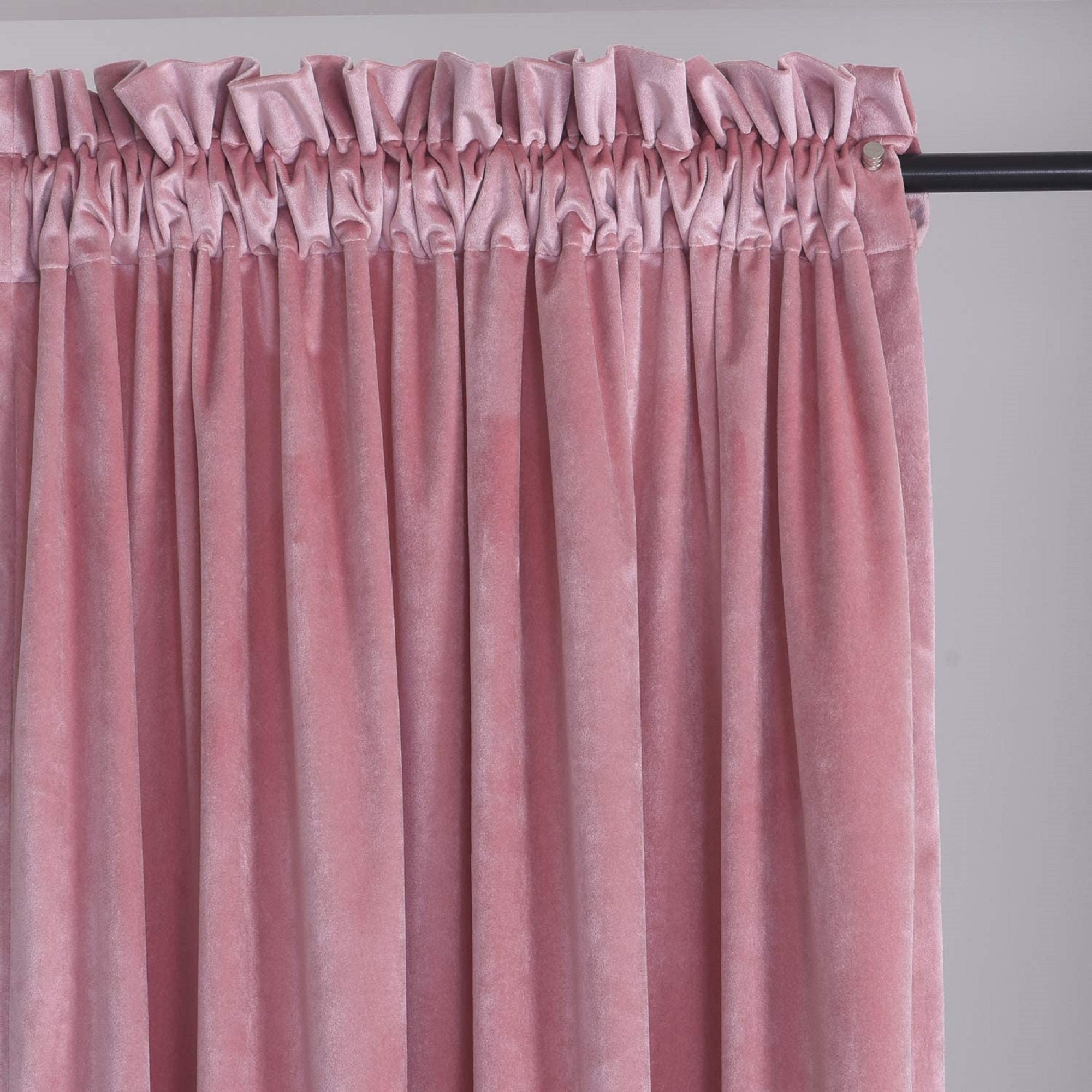 Pink Velvet Blackout Curtain for Sliding Door Velvet Drapes | Etsy