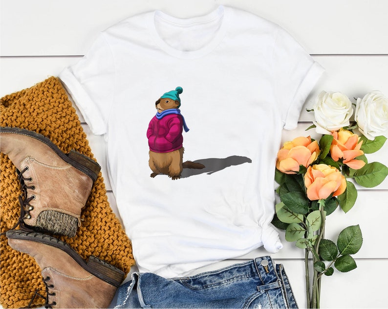 Groundhog Pun Gift Happy Rodent Meteorologist Day Funny Meteorologist Gift, GroundHog Day Shadow TShirt Gift Ground Hog Men Women TShirt