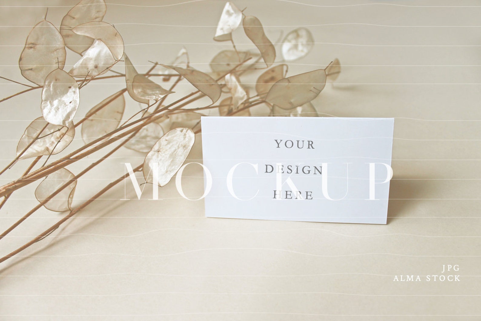 Tented Place Card Mockup Wedding Stock Photo Stationery Etsy