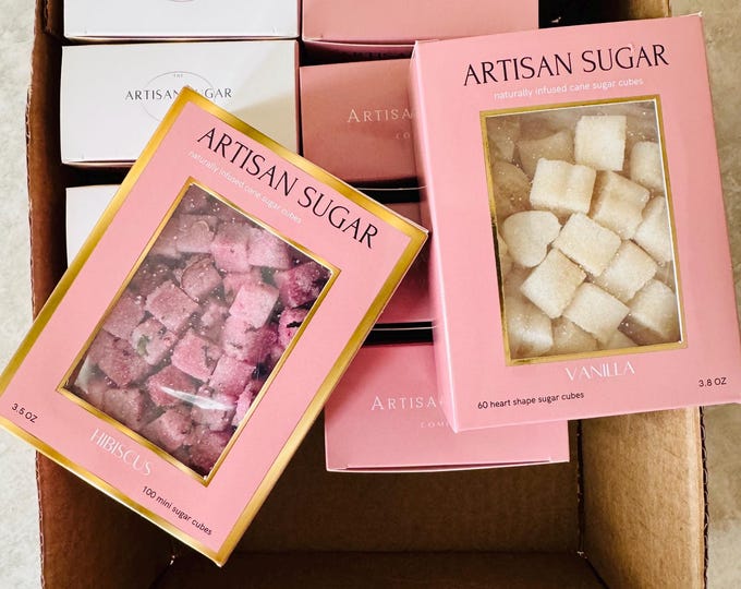 Sugar cubes in Box