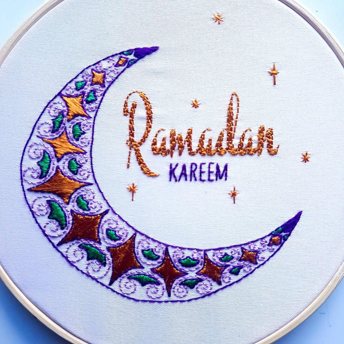 Ramadan kareem jessecmault hoop from the ramadan collection  etsy