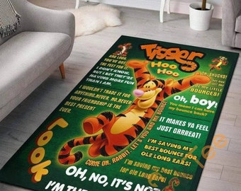 Disney Rug Disney Lover Gift,Floor Decor,Winnie The Pooh Disney Carpet Disney Clollection Floor Decor Tiger Disney Rug Winnie Pooh Rug
