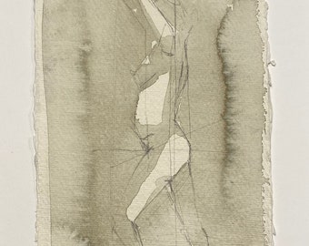 Figure d’aquarelle d’olive dessinant sur le papier de qualité d’artiste normal