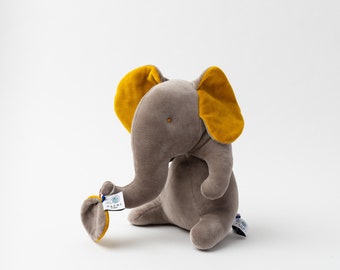 The customizable Pachi - organic cotton elephant plush toy