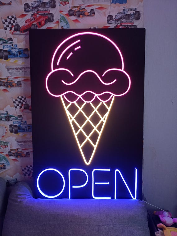 Ice Cream LED Neon Light | Wall Hangings Decor for Home, Bar Neon