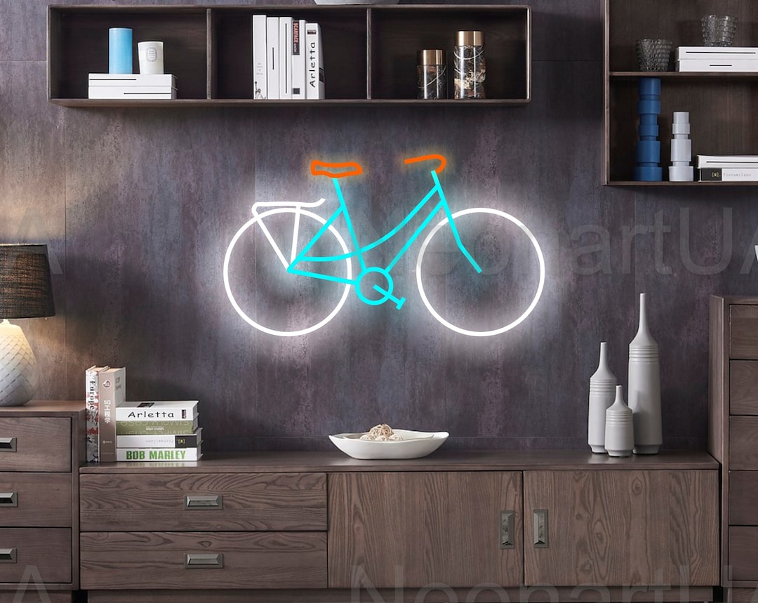 Neon Bicycle Sign, Neon Bike Sign, Bicycle Neon Lamp, Custom Neon