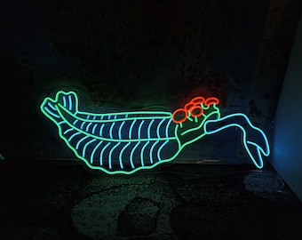 Dinosaur neon sign, opabinia neon sign, Prehistoric dinosaur opabinia neon sign, dinosaur LED sign, Prehistoric creature OPABINIA neon sign
