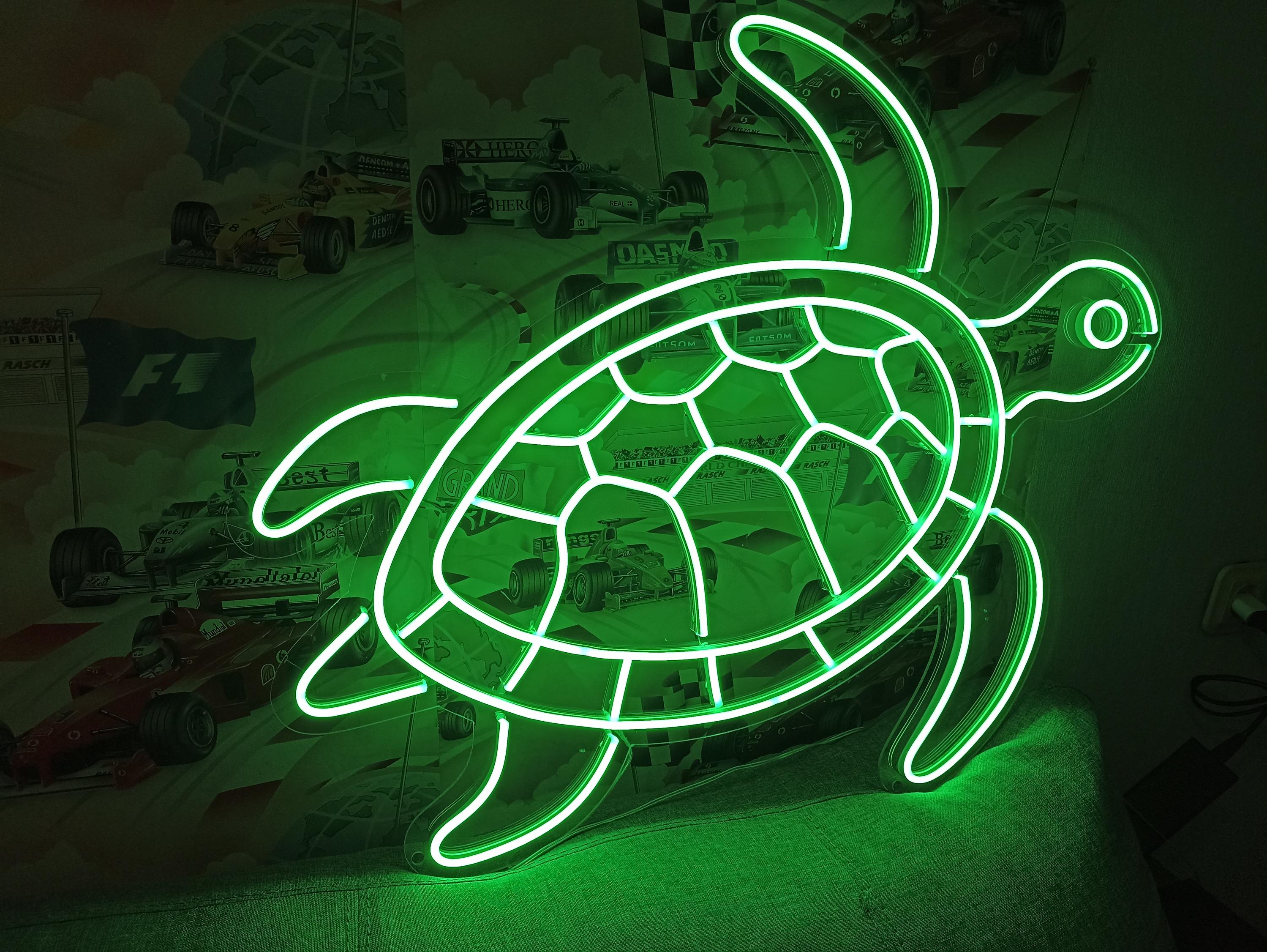 Neon Turtle Sign Turtle Neon Sign, Sea Turtle Neon Sign, Turtle Neon Sign,neon Turtle ...