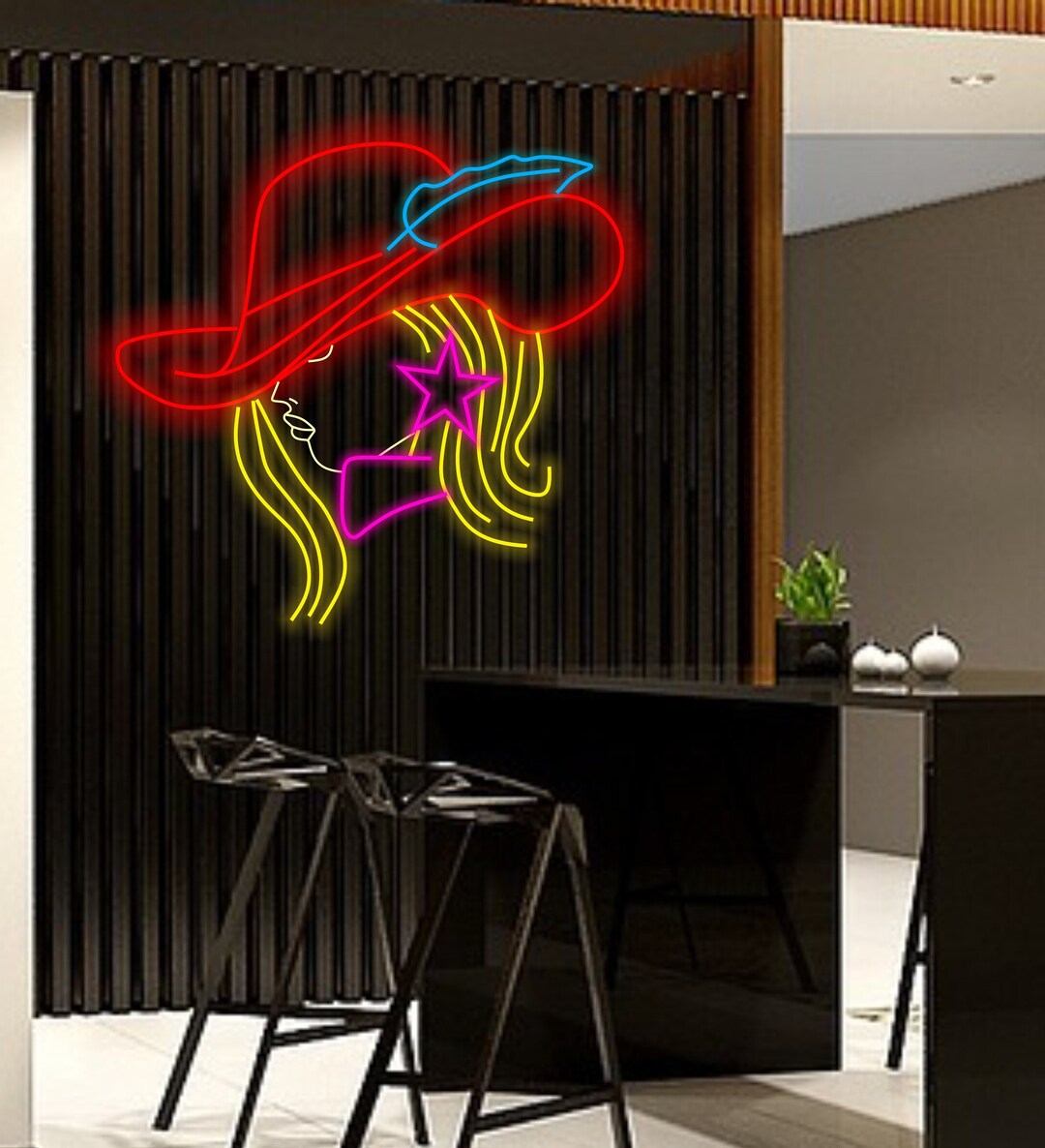 Cowgirl Neon Sign Cowgirl Neon Sign Home Decor Cowgirl Neon - Etsy