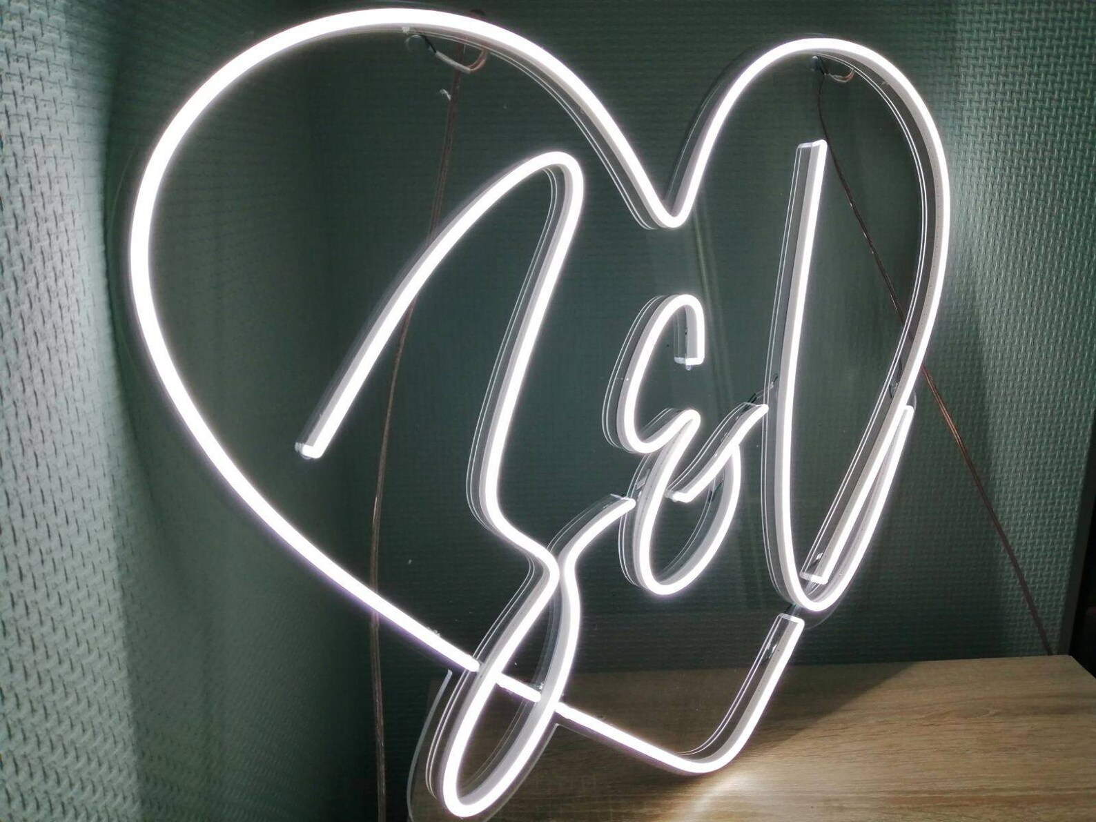 Custom Initials Neon Sign LED Neon Sign Wedding Neon Sign Etsy