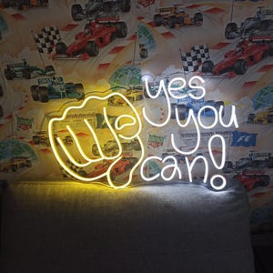 TAK MOŻESZ prowadzić neon | Neonowe cytaty motywacyjne, inspirujące neonowe dekoracje ścienne, cytaty ze światłem LED, niestandardowe tapety z cytatami