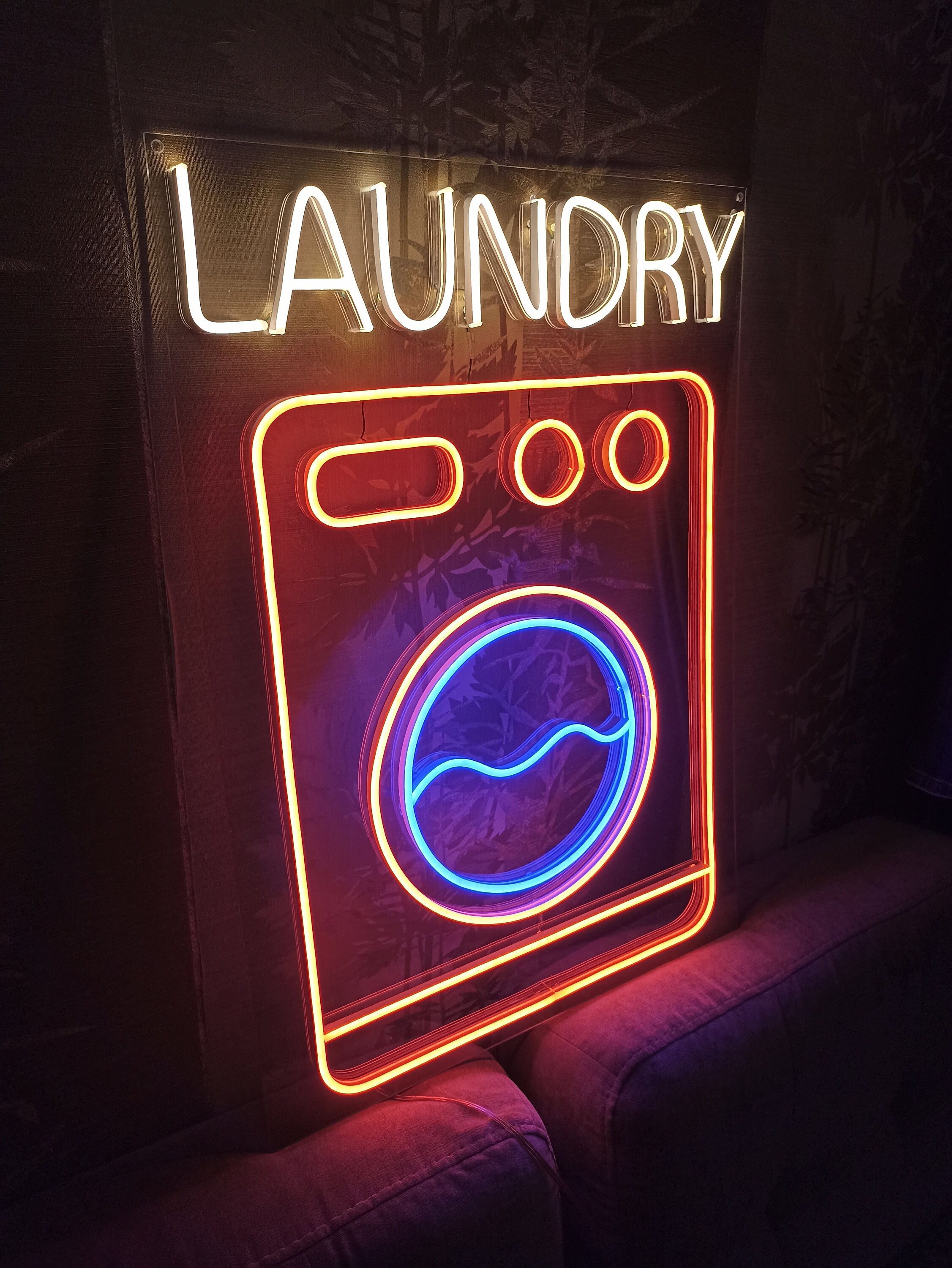 洗濯機 - 店舗向けLEDライトネオンサイン - Etsy 日本