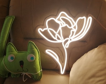 Flower neon sign | Neon sign bedroom, flower shop led sign, led sign, flowers shop neon decorations, Flower boutique neon sign, Bloom store