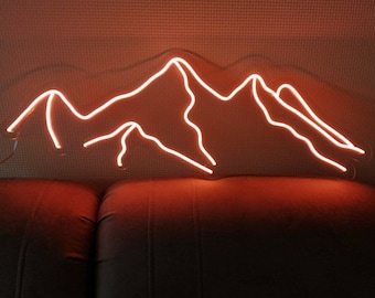 Mountains - LED Neon Sign, Wall Decor montains led light