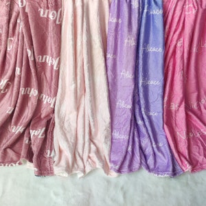 Personalized Baby Name Minky Blanket: Newborn Swaddle Gift