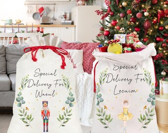 Personalized Christmas Santa Sack: Nutcracker, Sugar Plum Fairy (32x20 inches)