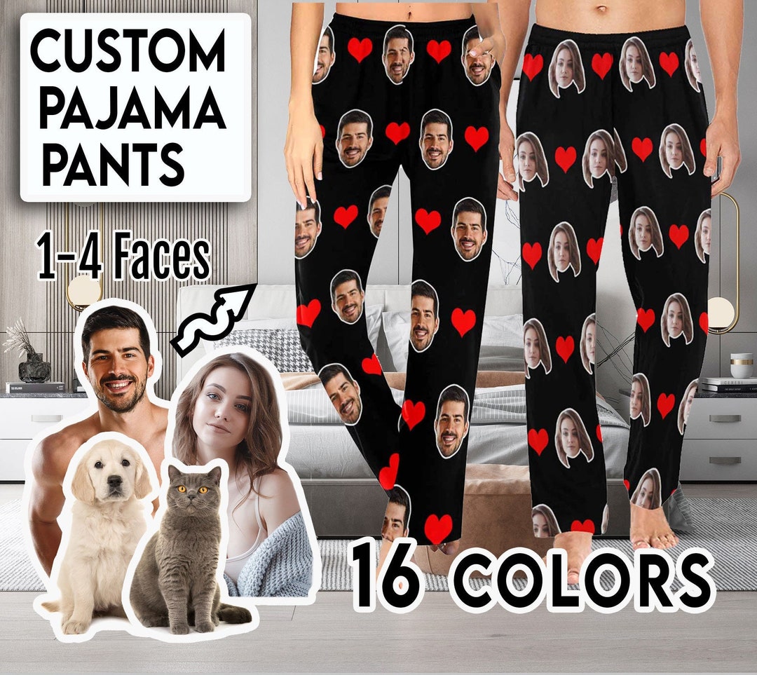 Funny Pajamas for Family,gifts for Couple,custom Pajama Pants,custom