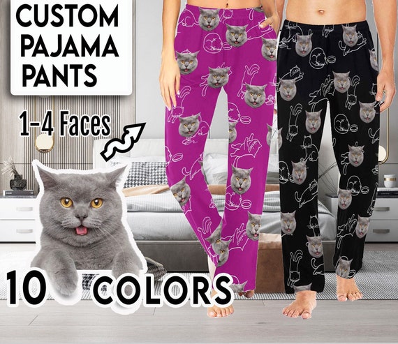 Custom Funny Pajama pajama Pants couple Gifts custom Photo Pajama