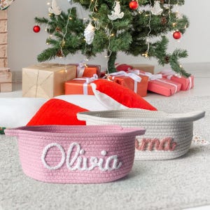 Personalisierter Babyparty-Geschenkkorb, Seil-Baumwollbaby-Geschenkkorb, Baby-Geschenkkorb, Spielzeugkorb, Neugeborenen Geschenk, Baby-Geschenk, Weihnachtsgeschenk