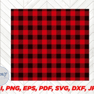 RED BUFFALO PLAID svg Seamless Pattern, Ornament texture svg, Buffalo Plaid fabric vector, ai, png, pdf, jpg and other formats