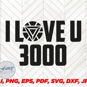 Kocham Cię 3000 svg, WALENTYNKI wektor, ai, Kocham Cię 3000 png, pdf, Kocham Cię jpg i inne formaty
