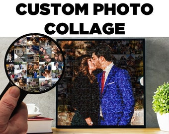 Digital File - Photo Mosaic, Photo Mosaic Gift, Personalized Collage Gift, Personalized Gift, Digital Print, Wall Art