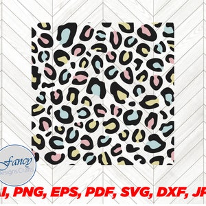 Leopard svg Pattern, Cheetah print svg, vector, ai, png, pdf, jpg and other formats
