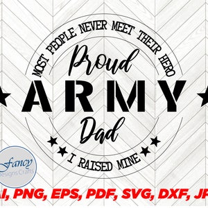 Proud Army Dad SVG | Marine Military USA Happy Fathers Day Funny Papa Best Grandpa Dad Jokes Life Gift PNG Mug Shirt Cricut Cut File