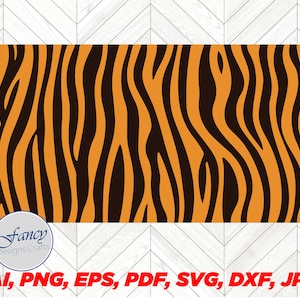 May include: Orange and black tiger stripe pattern digital paper.  AI, PNG, EPS, PDF, SVG, DXF, JPG.