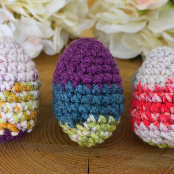 Easter Eggs Crochet Cat Toys, Catnip Filled - 3 Pack