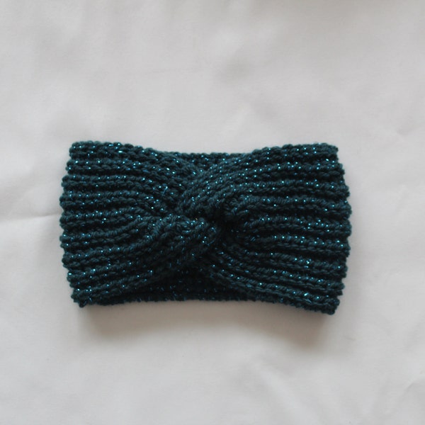 Glitter twist wool headband