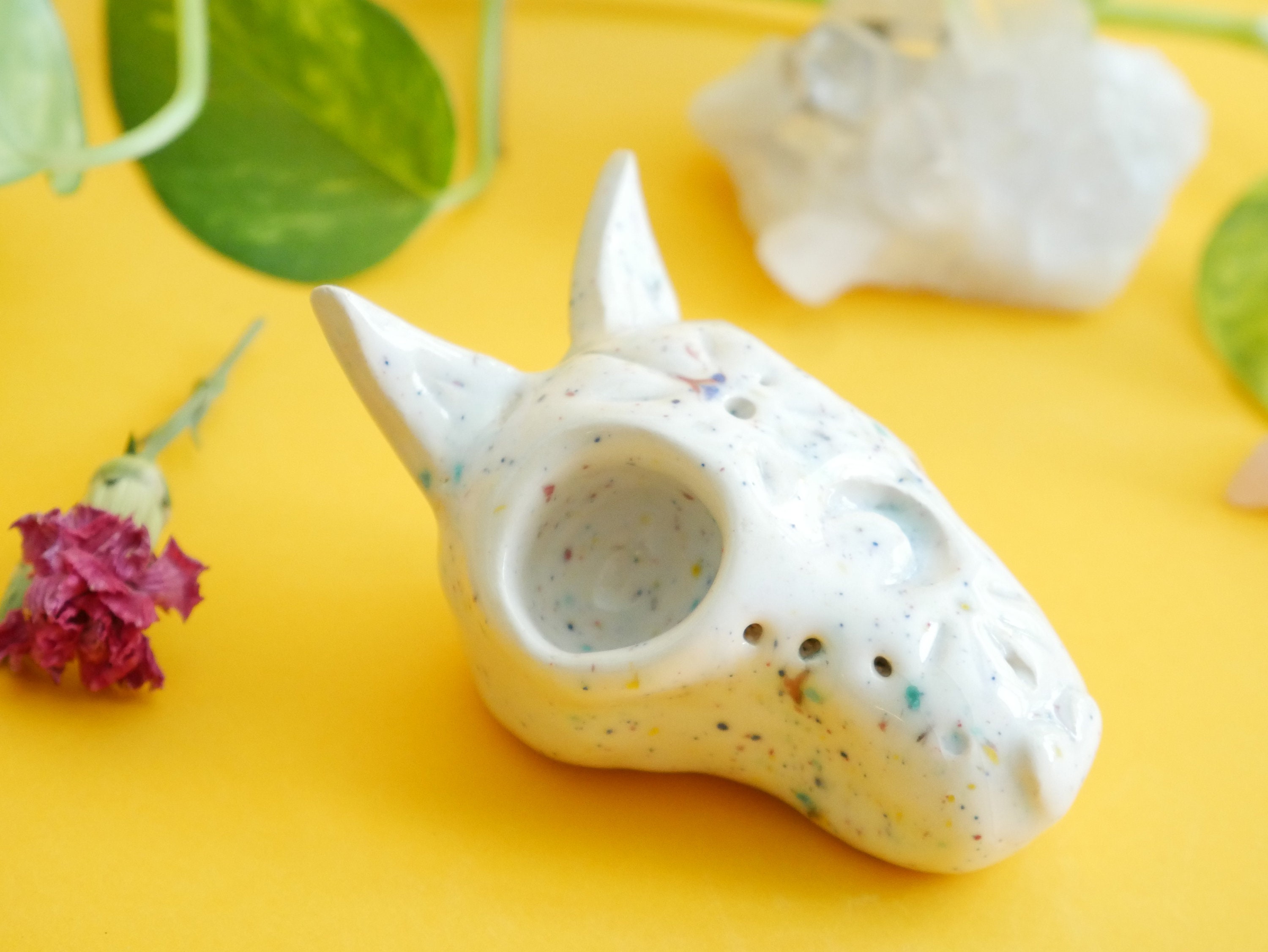 Ceramic animal skull handmade ceramic skull figurine Etsy