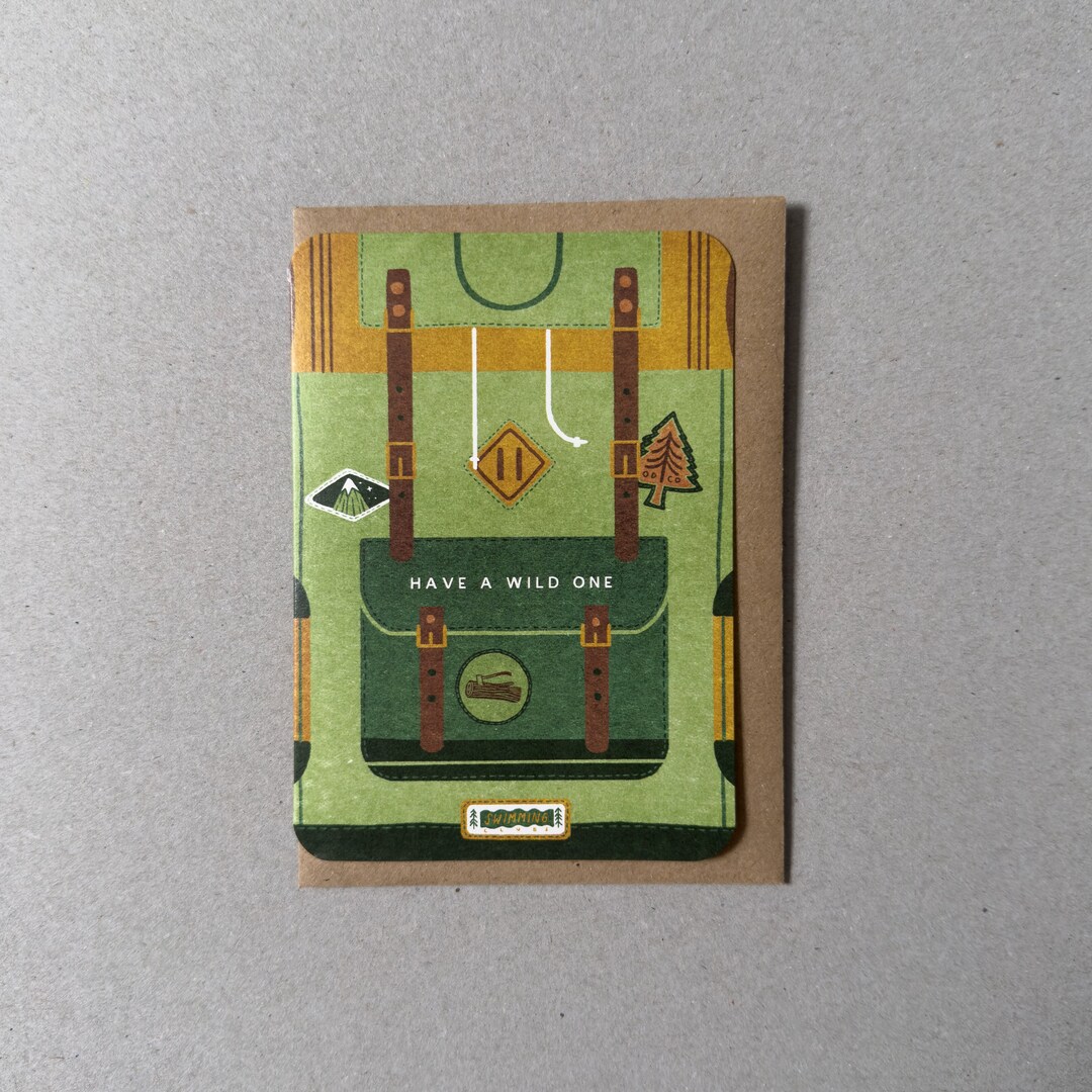 Greeting Card - Backpack - Etsy UK