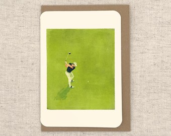 Greeting Card - Swatch Golfer