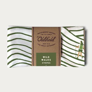 Walking Pattern Tea Towel - Illustrated by Oldfield Design Co