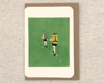 Greeting Card - Swatch Hikers